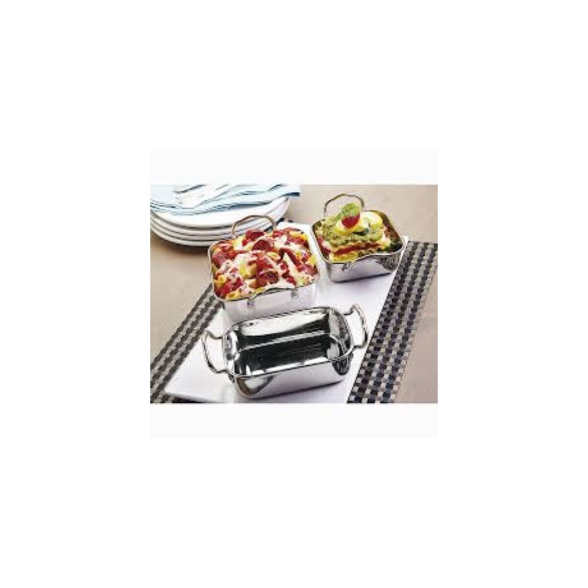 FUENTE PANERA ACERO INOXIDABLE 14,5CM - PLATEADO 