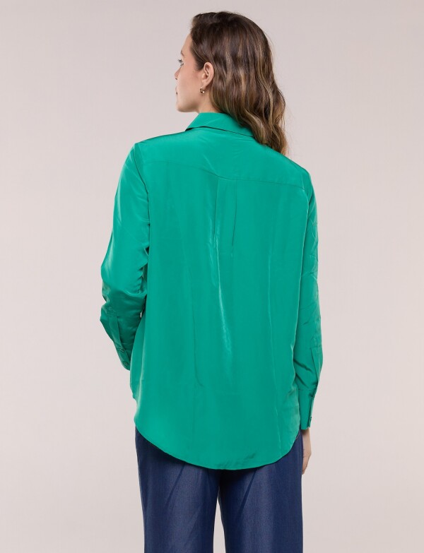 Camisa Saten VERDE