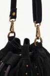 Cartera Tribal Fringes Negro