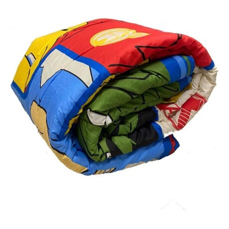 Acolchado polar infantil 1 plaza en poliéster AVENGERS 4008