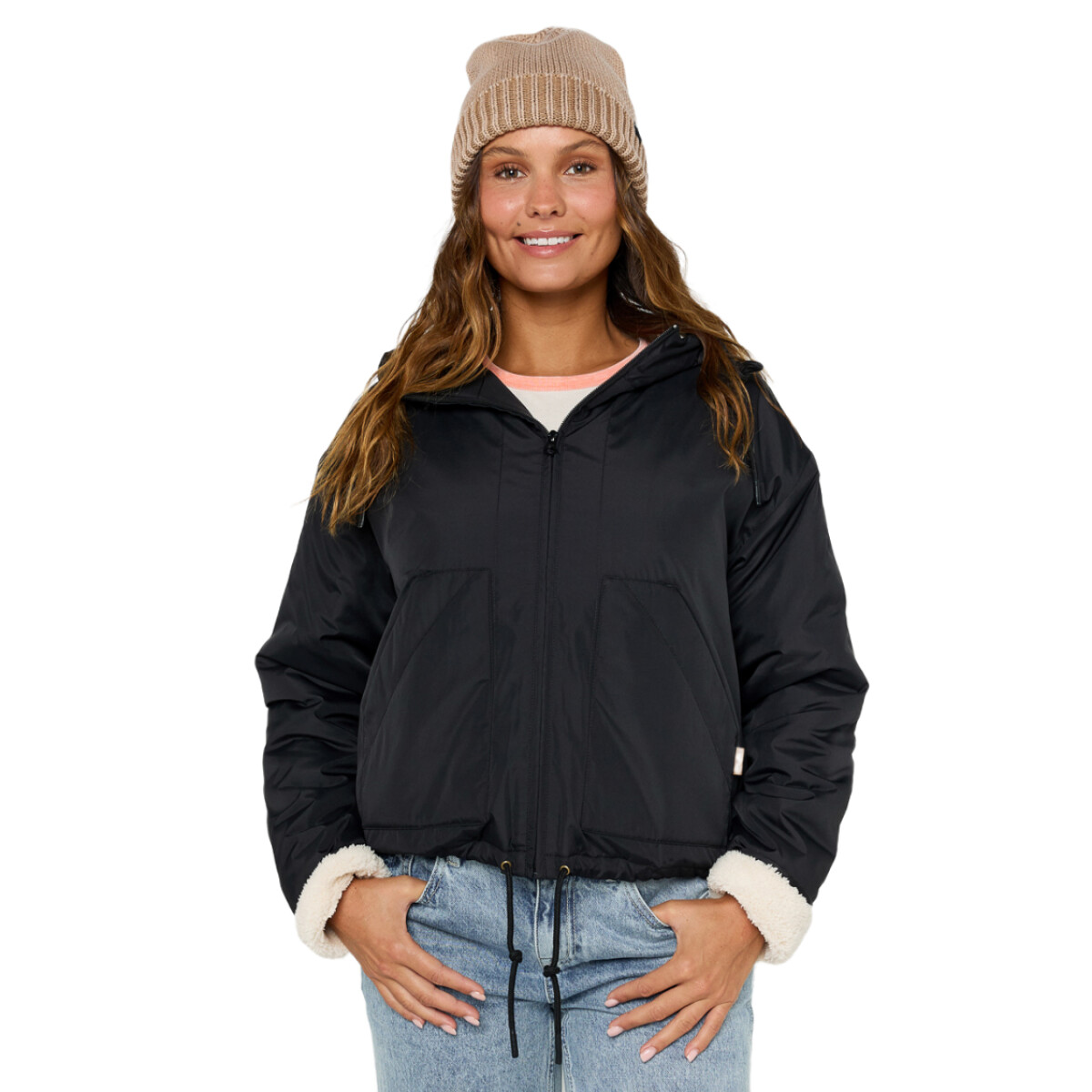 Campera Rip Curl Keepsakes Bomber - Negro 