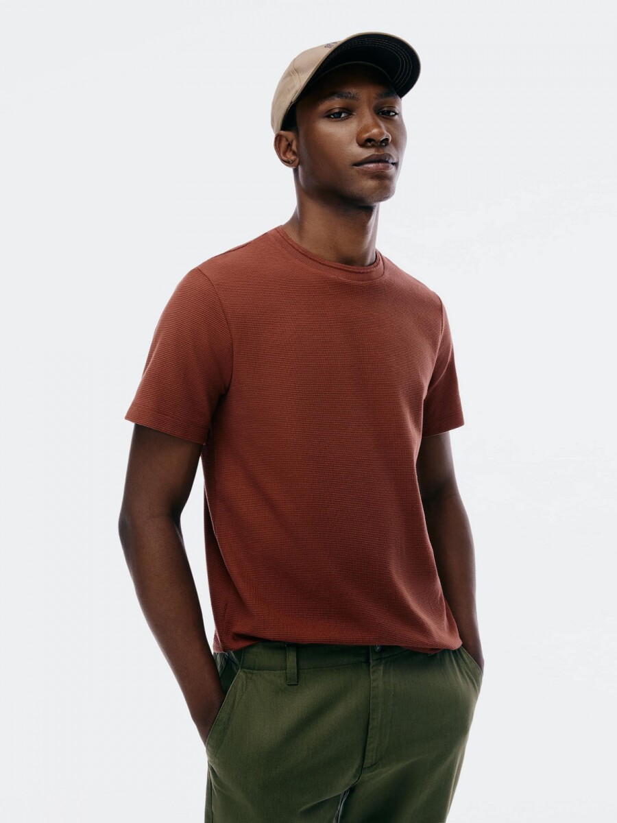 CAMISETA DE PUNTO - ROJO 