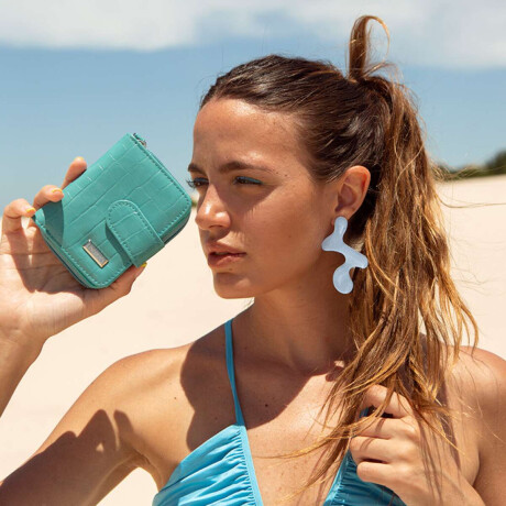 Billetera Paloma Aguamarina