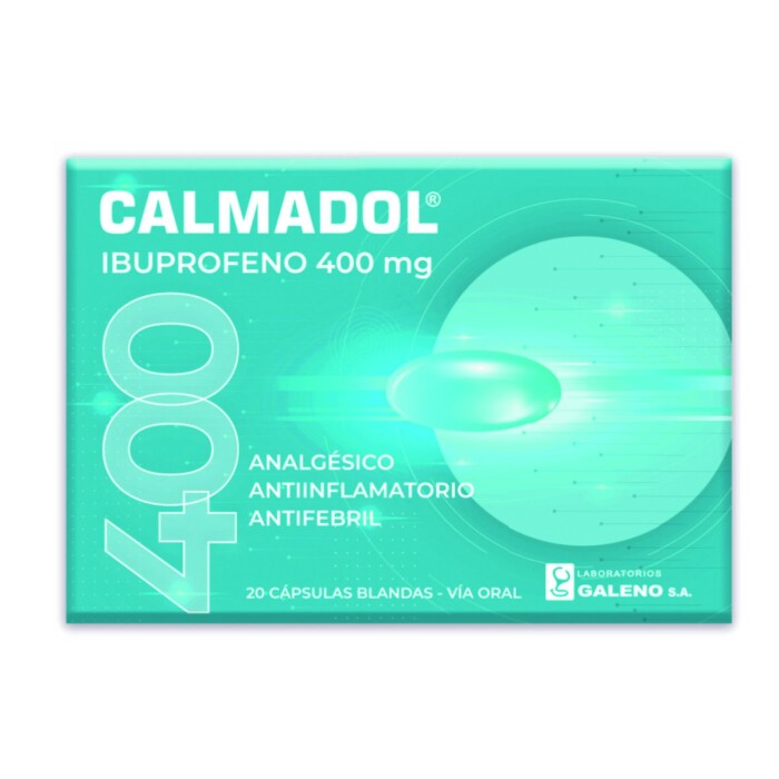 CALMADOL 400 CJ X 20 CAPS. BLANDAS única