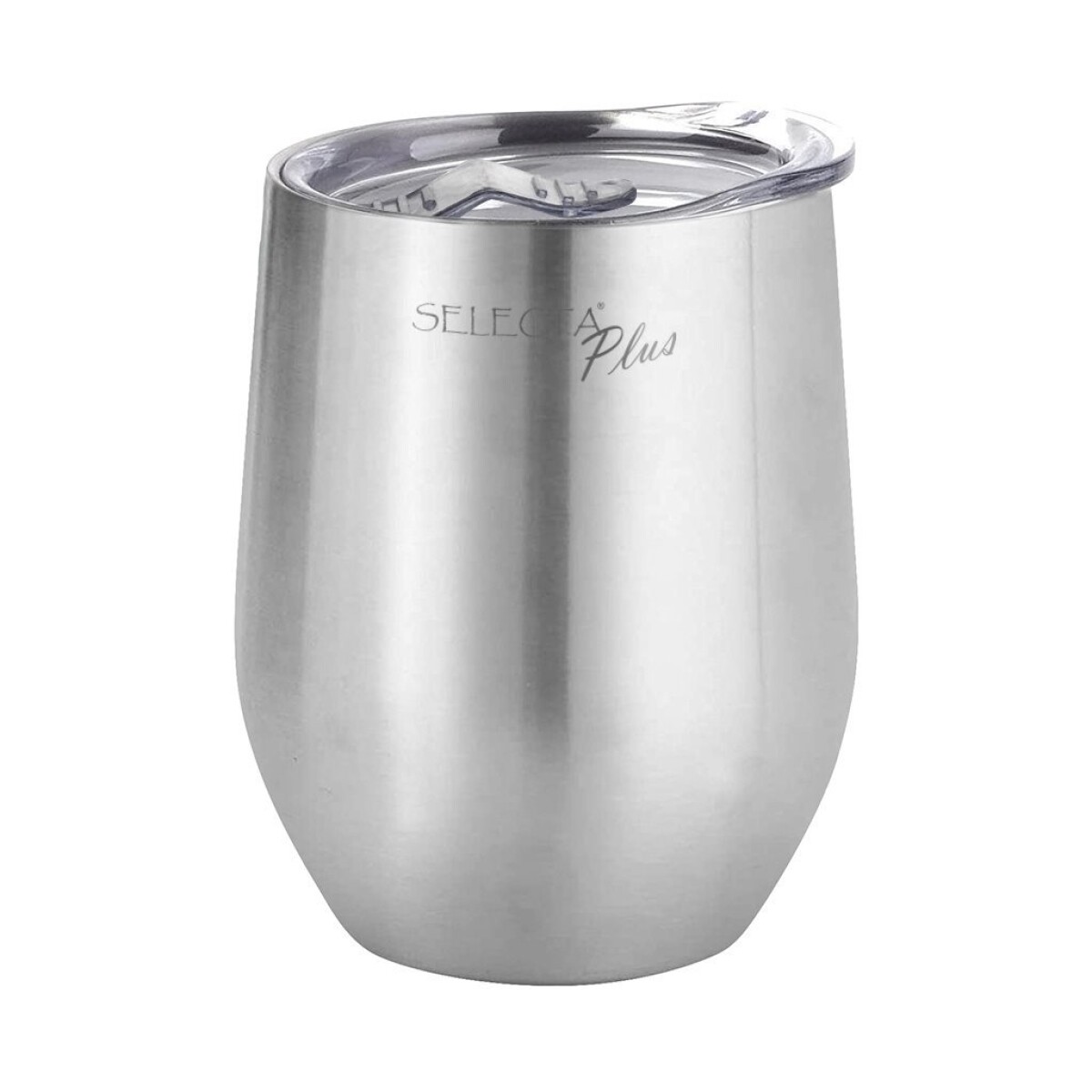 VASO/MATE TERMICO C/TAPA AC.INOX 350ML PLATA 