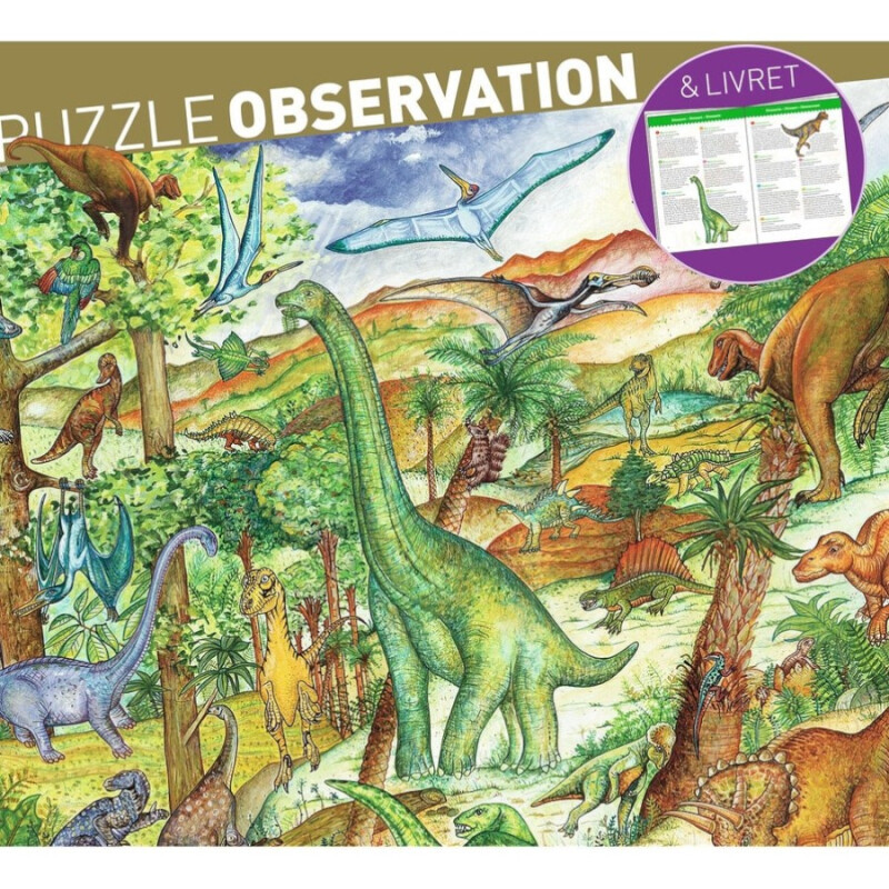 Puzzle Dinosaurios de Observación Djeco Puzzle Dinosaurios de Observación Djeco