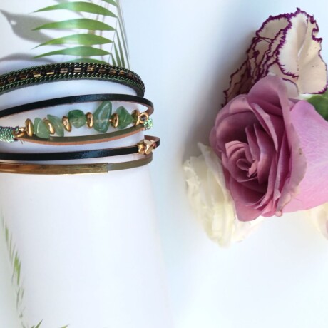 Pulsera Amuleto Varios Colores Verde