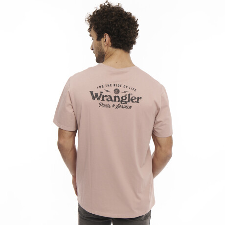Remera Wrangler de Hombre - SS FASHION - WSS25080FAWN PINK