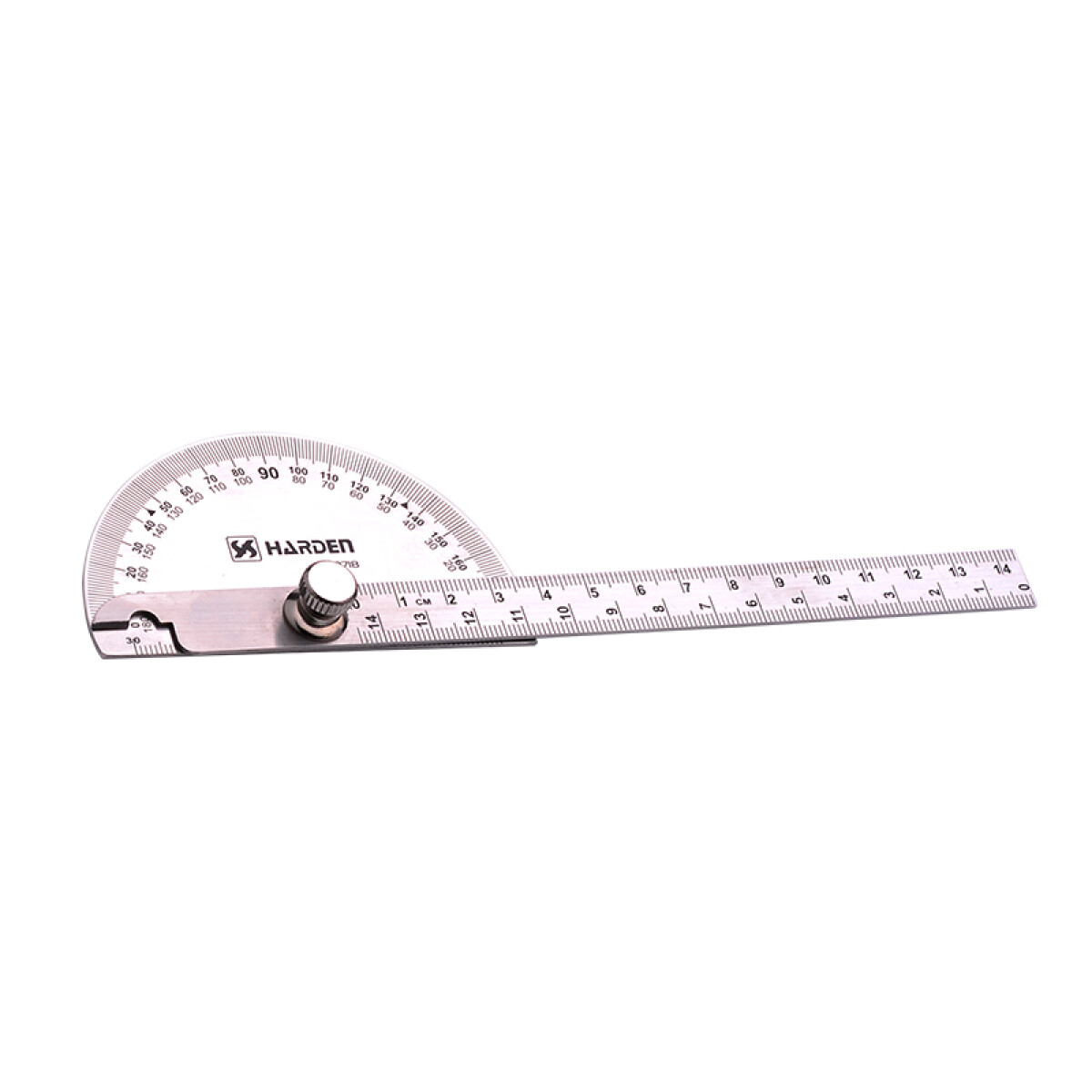 TRANSPORTADOR DE ANGULOS 90x150MM ACERO INOXIDABLE HARDEN ++ - N/a 