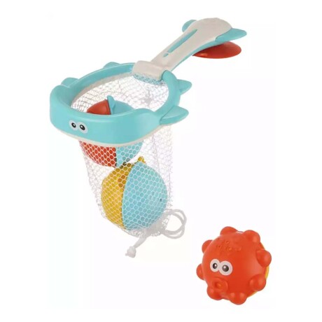 Juego de Pesca Red y Animales Marinos Agua Baño Bebé Huanger Multicolor