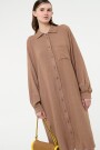 CAMISA LARGA Marron