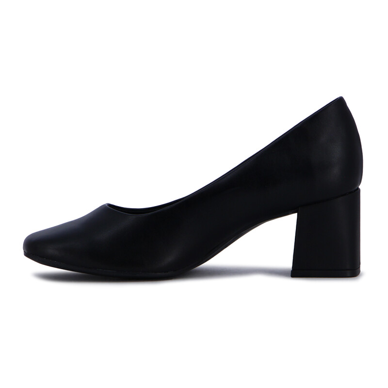 Ramarim Zapato Taco Cuadrado Forrado Negro