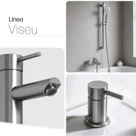 Juego Grifería Brush Nickel Exterior Y Bidet GRIS-BRUSHED NICKEL