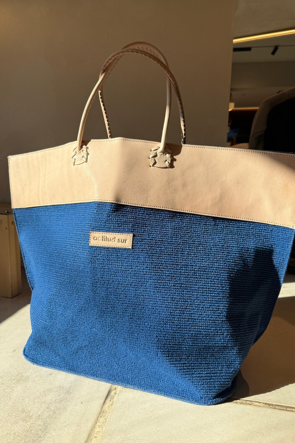 Pertutti Bag Cuero Suela Azul