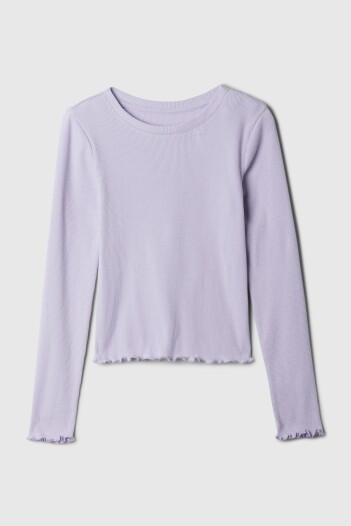 Remera Rib Manga Larga Niña Cosmic Sky Purple 15-3