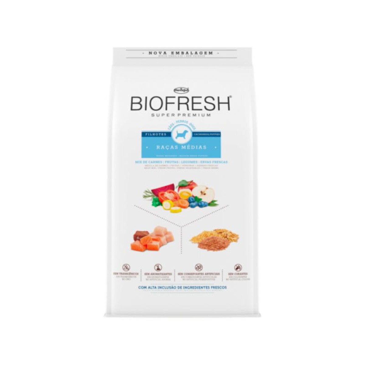 BIOFRESH PERRO FILHOTE RAZ. MED 3 KG POLLO - Biofresh Perro Filhote Raz. Med 3 Kg Pollo 
