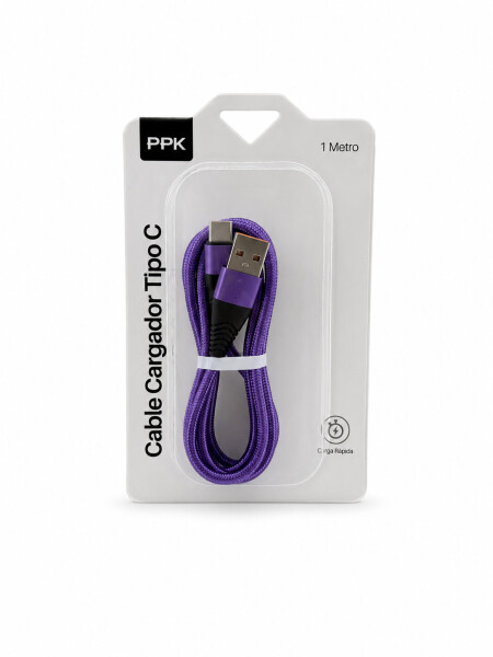 CABLE PARA CARGADOR TIPO C MULTICOLOR