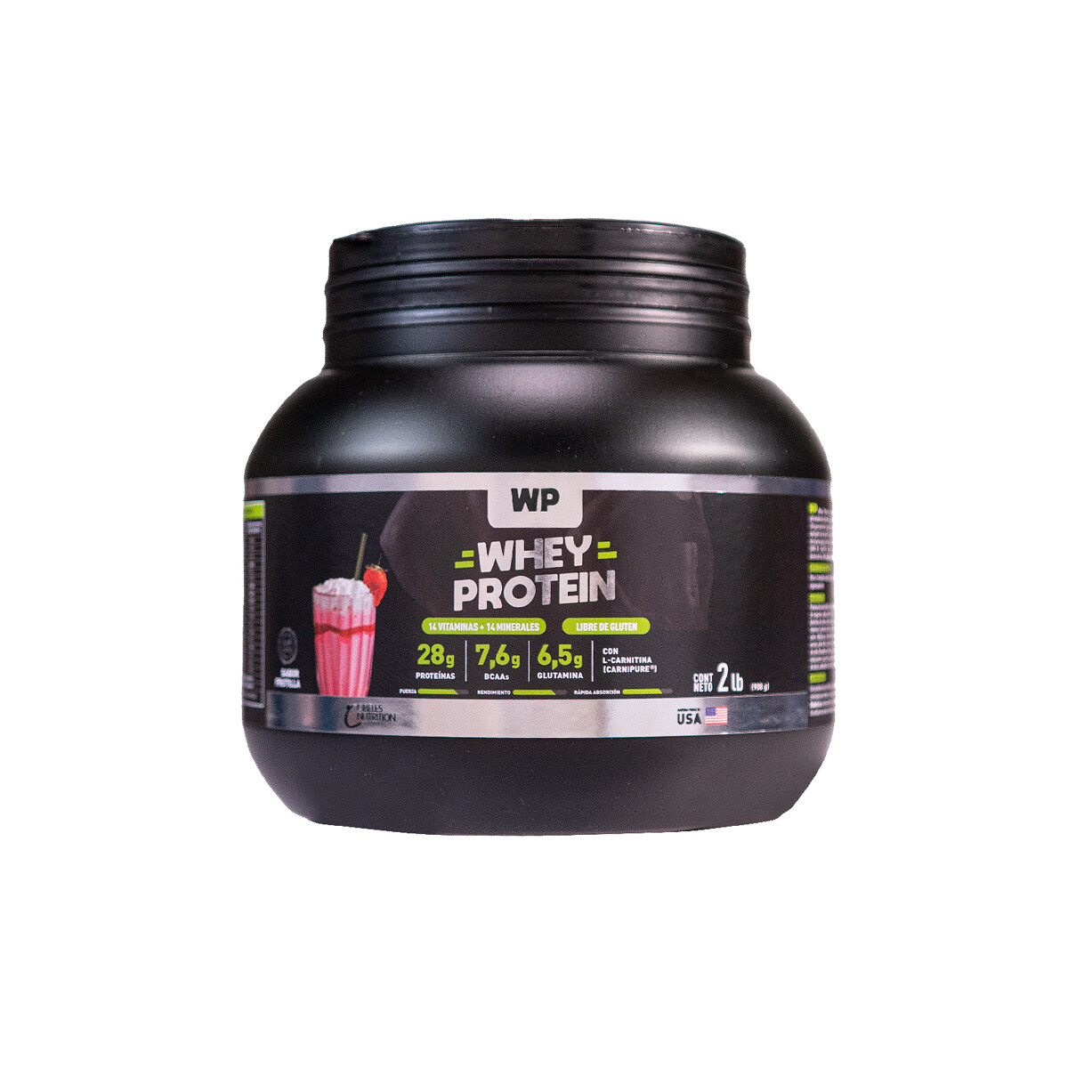 Cibeles WP Whey Protein - Frutilla - 908 g (2 lb) 