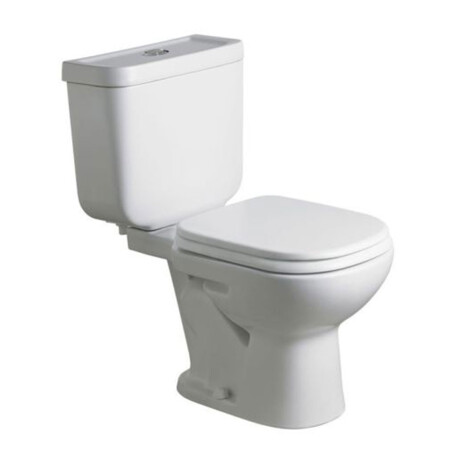 INODORO CON MOCHILA BARI BLANCO BRILLANTE DE LOZA PARA BAÑO BLANCO