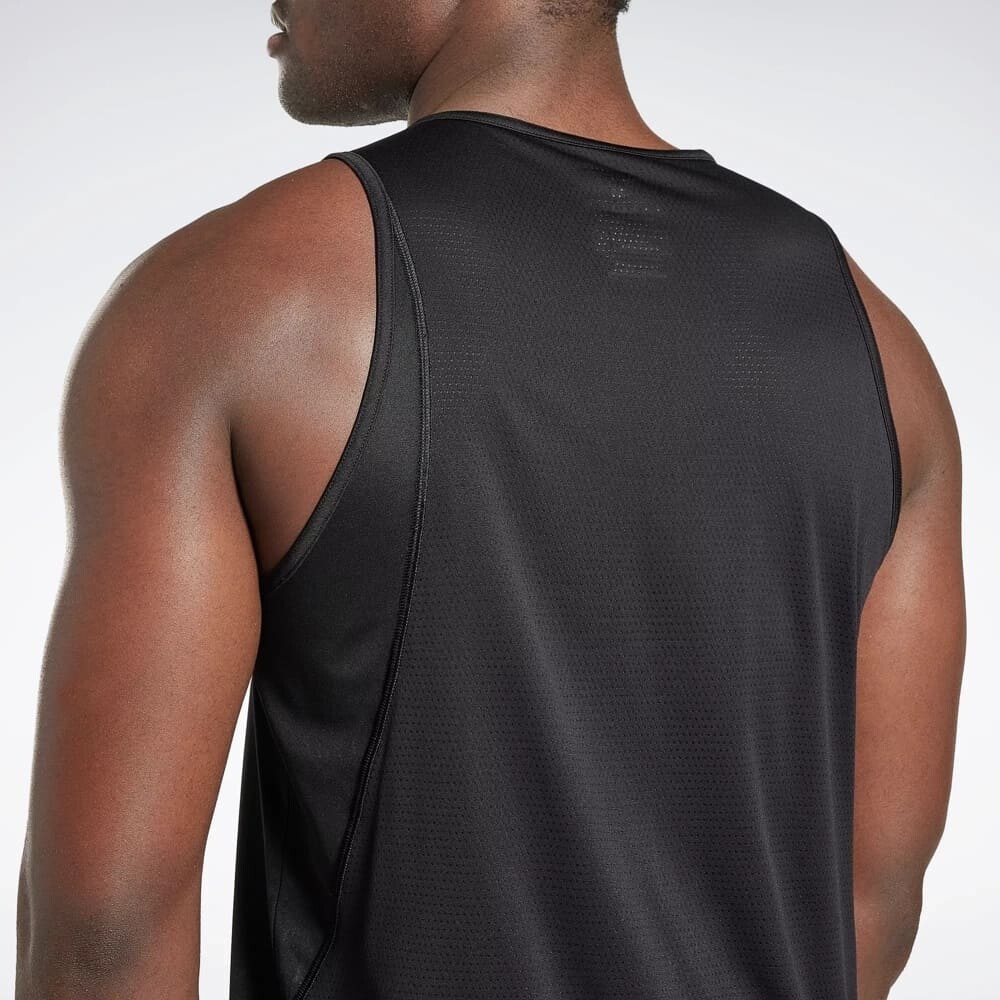 Running Speedwick Singlet - Hombre Black