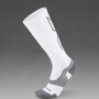 Vectr Light Cushion Full Length Compression Socks - Unisex White/grey