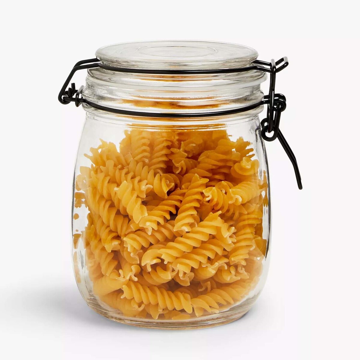 Frasco Recipiente Hermético en Vidrio 750Ml con Tapa Broche - Transparente 