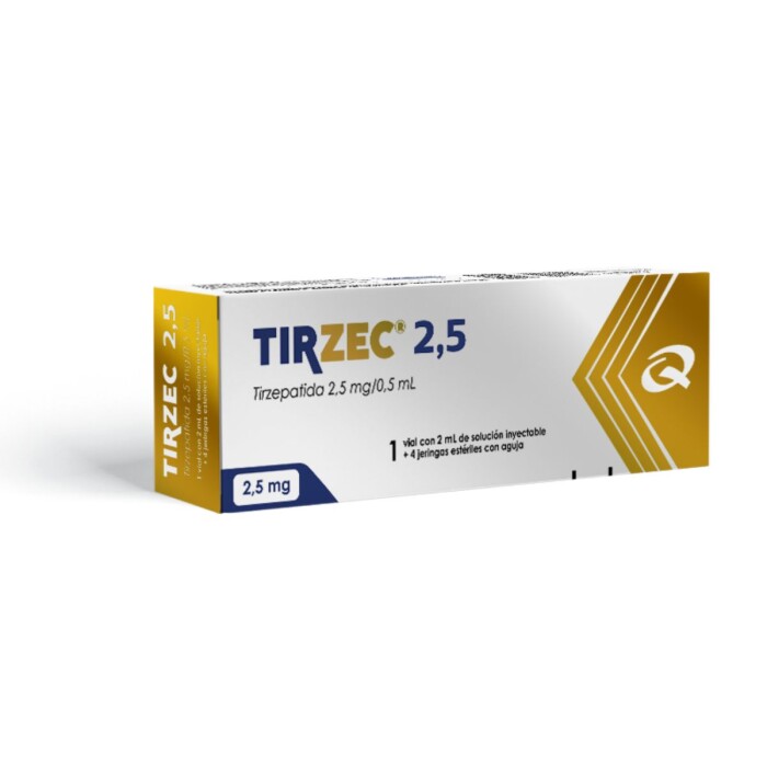 TIRZEC 2,5 MG SOL INYECT. X 2 ML. única