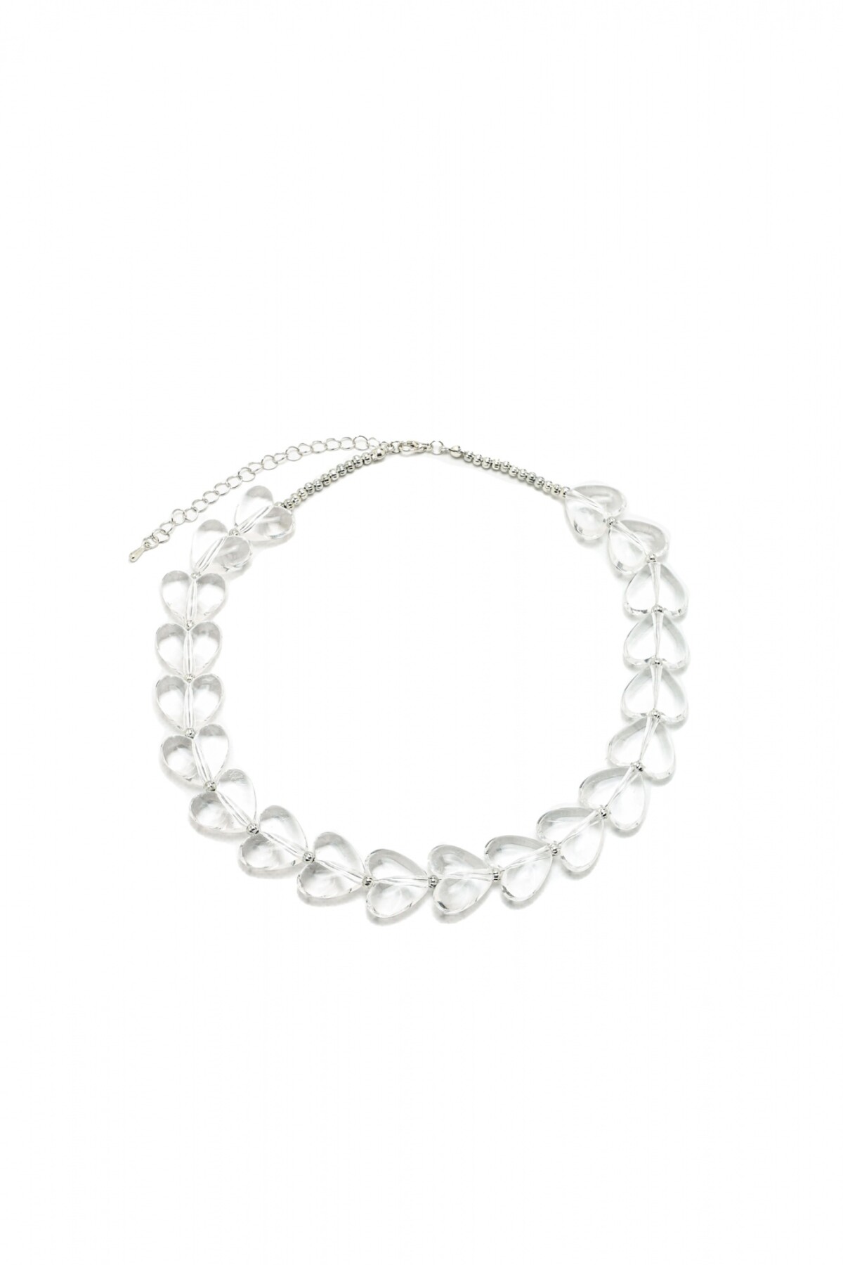 Collar Corazones Transp.