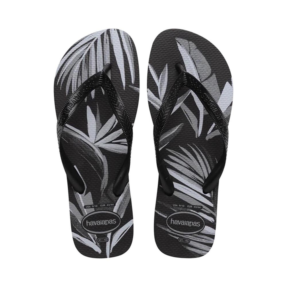 Sandalias Havaianas Aloha Hombre Negro/Negro/Gris