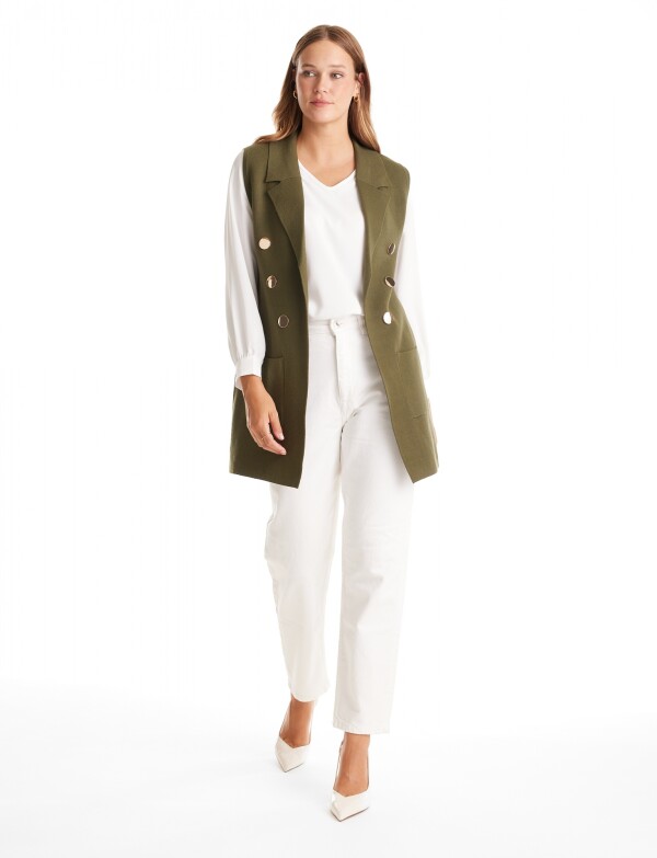 Chaleco Botones OLIVA