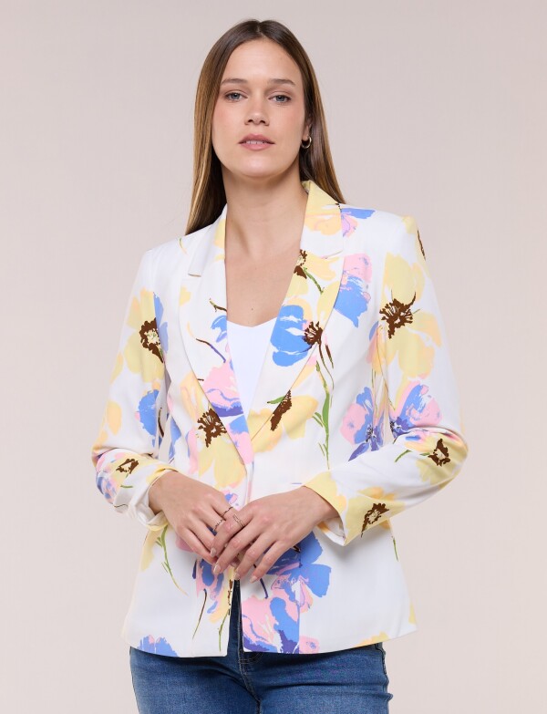 Blazer Flores BLANCO/MULTI