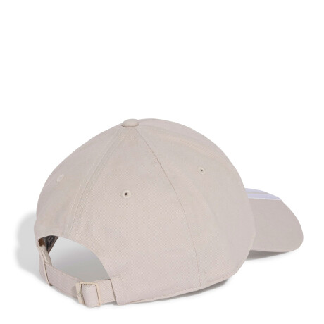 Gorra Adidas de BBALL 3 Tiras New Logo Beige - Blanco