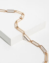 Collares Cortos Metal Collar De Eslabones Mix And Match - Dorado