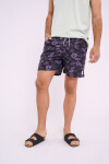 Short de baño estampado Negro