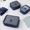 Set 6 bolsas organizadoras equipaje de viaje para valija azul