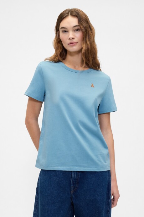 Remera Oso Brannan Mujer Blue Stone