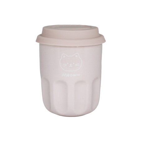 Vaso cerámica animales 290ml rosa