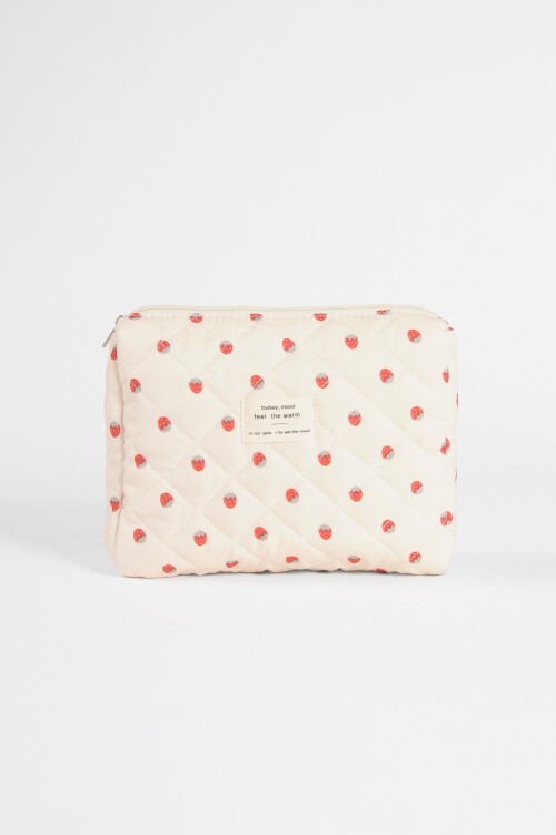 Estuche rectangular fruti blanco