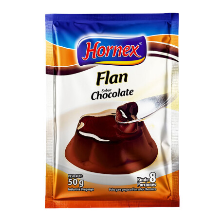 Flan HORNEX 50grs rinde 8 porciones Chocolate