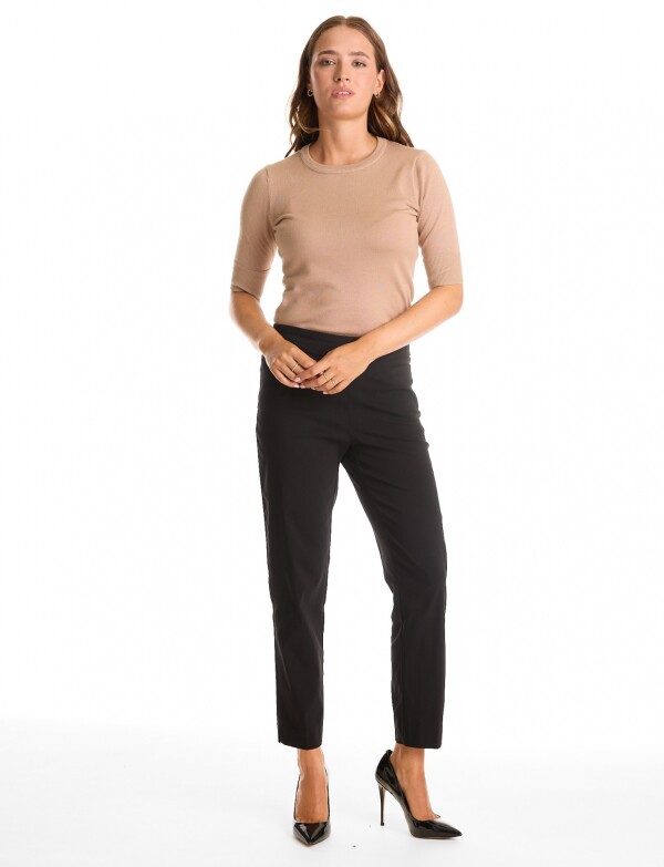 Pantalon Slim & Shape Pull On NEGRO