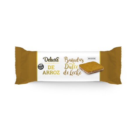 Galletas De Arroz bañada en Dulce de Leche Sin Gluten Deluxe Galleta De Arroz Delux Ddl