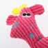 Peluche Mascota Jirafa Sonido Perros Gatos Cuerda Resistente Color Variante Rosado