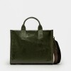 Cartera de Mano Capri En Cuero Liso Verde