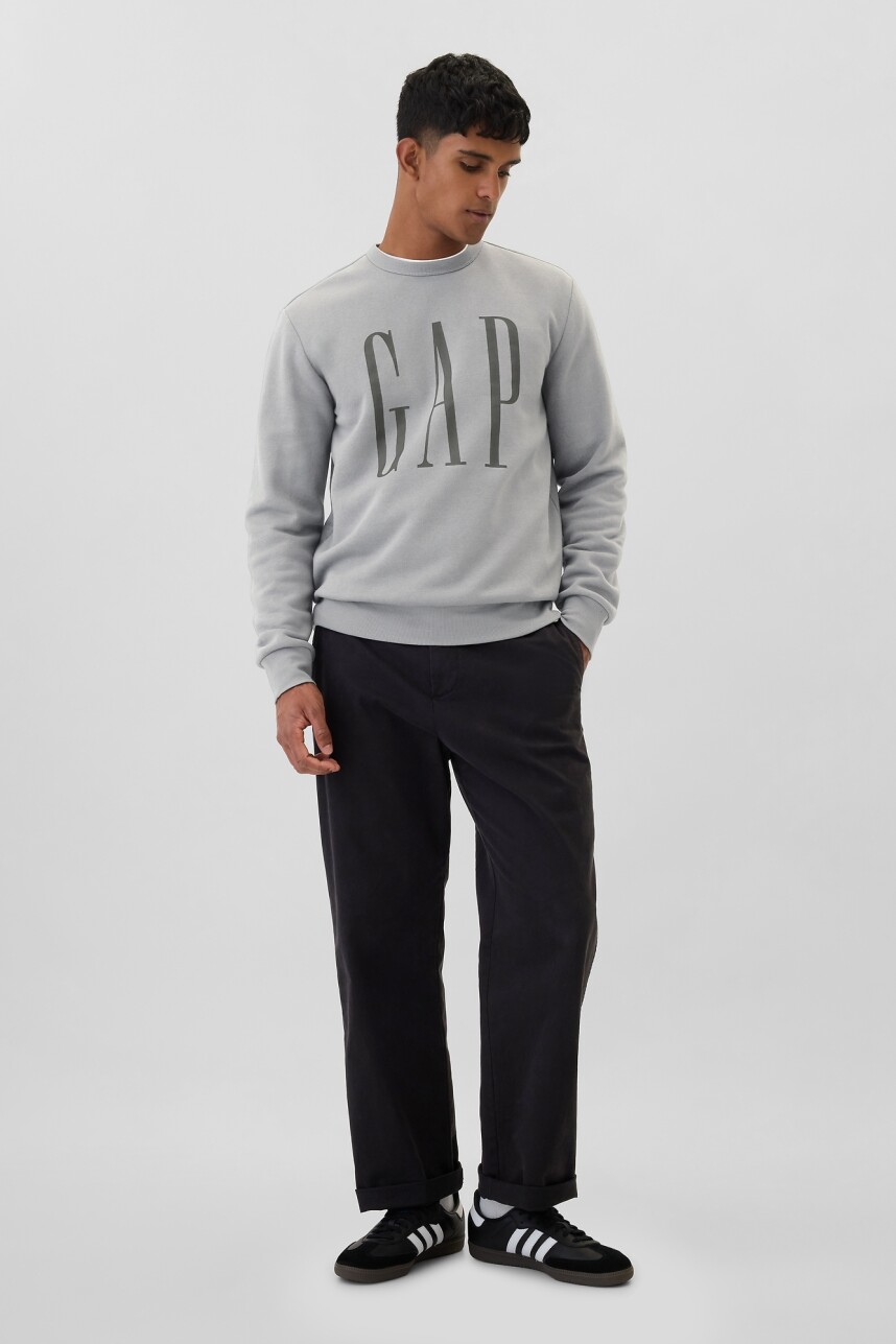 Buzo Deportivo Logo Gap Hombre Pilot Grey