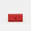 Billetera P&P en efecto cuero Rojo