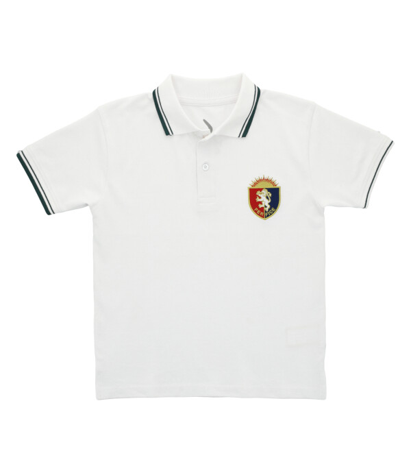 Polo Unisex British Blanco