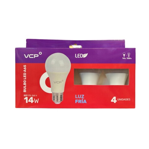 LAMPARA LED BULBO 14W E27 6500K - NT A65 PACK 4 LAMPARA LED BULBO 14W E27 6500K - NT A65 PACK 4