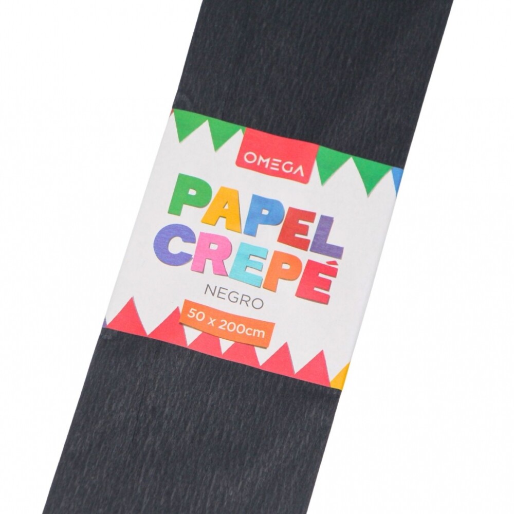 PAPEL CREPE 2MTS.X0.50 COLOR NEGRO