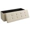 Puff Baul Texas Eco Cuero Crema