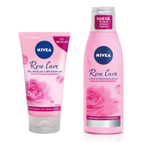 Pack Nivea Rose Care con Agua de Rosas Gel Limpiador 150ml + Leche Tónica 250ml Pack Nivea Rose Care con Agua de Rosas Gel Limpiador 150ml + Leche Tónica 250ml